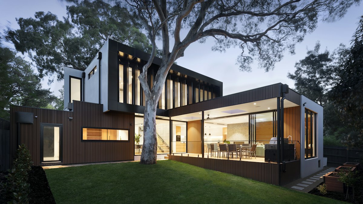 A single-family home in a suburban neighborhood